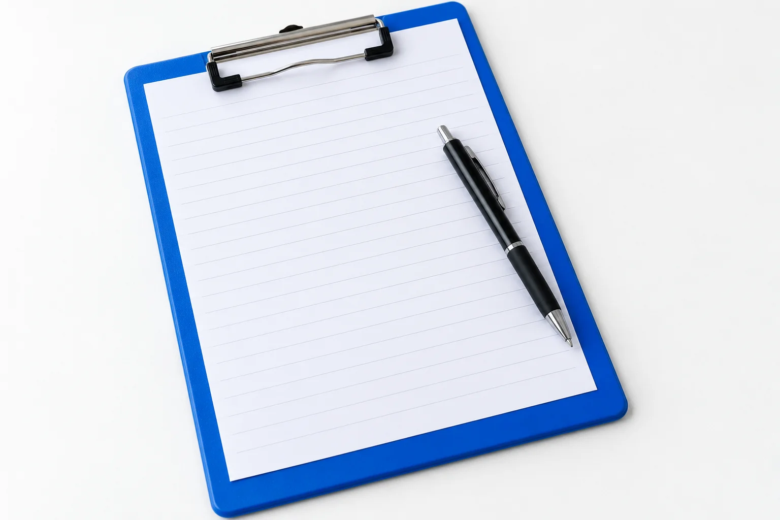 Green document folders and a clipboard
