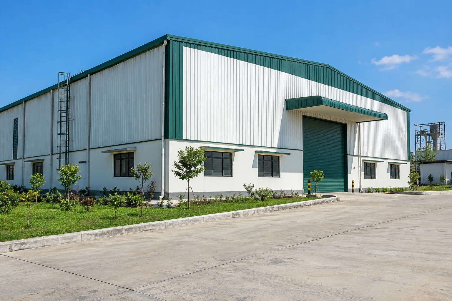 Industrial building exterior